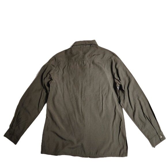 KappAhl Number One Womens Cool Sage Collard Buttondown Down Long Sleeve Size 36 - Picture 7 of 8